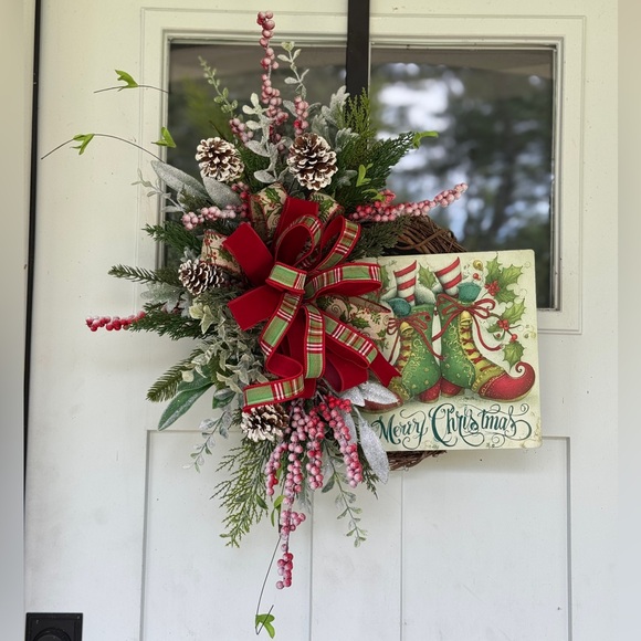 Other - Vintage Inspired Elf Wreath